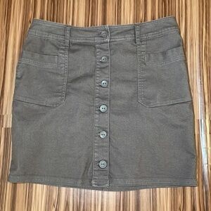 PRANA Button Down Skirt Size 10
